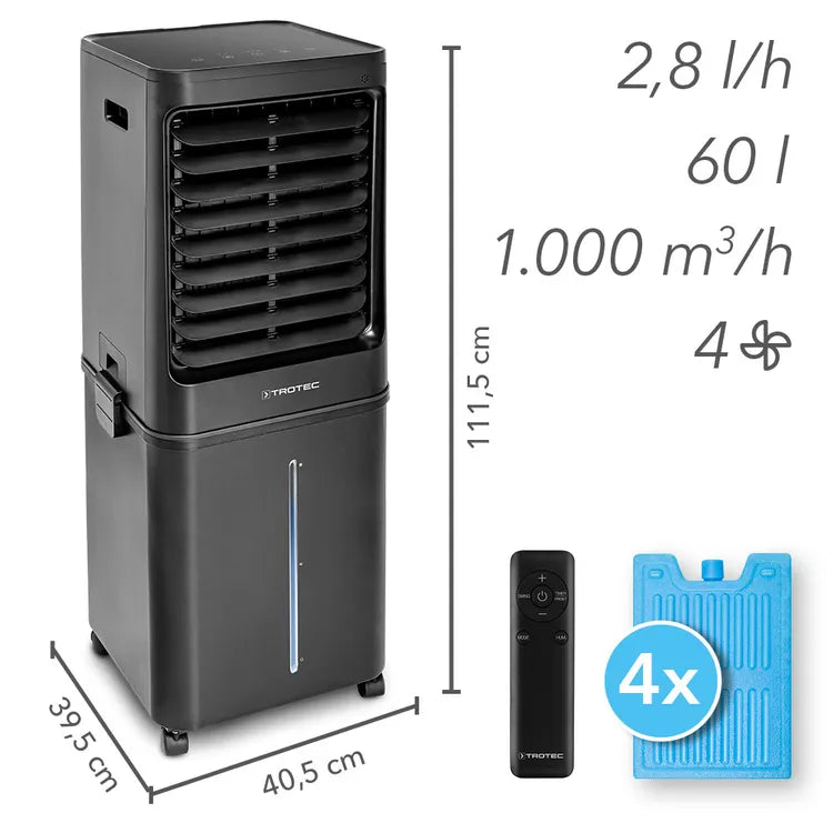 Rafraîchisseur d'air, ventilateur et humidificateur PAE 80